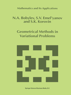 cover image of Geometrical Methods in Variational Problems